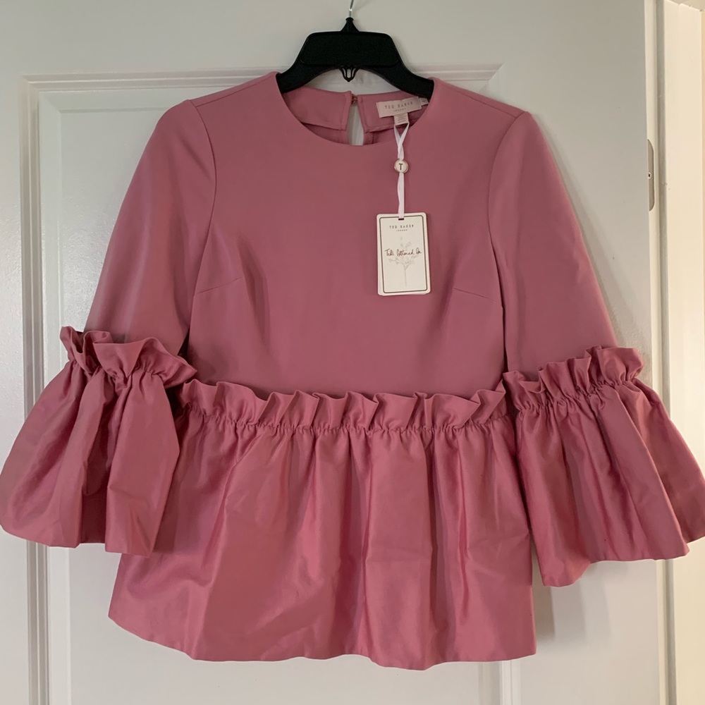Ted Baker plush pink top SIZE 1